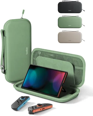 Belkin Gaming Nintendo Switch Case Bag - AirTag Holder & Game Card Pocket