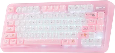KiiBOOM Phantom81 Lite - Teclado mecánico con goma 75%, carcasa ABS + tecnología UV, teclado inalámbrico para juegos de 3 modos. Mejor Oferta