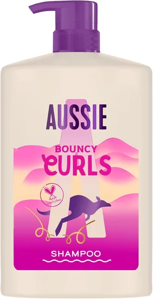 Shampoing Aussie Bouncy Curls 1000 ml - Nettoie et Hydrate Doucement les Cheveux Bouclés et Ondulés, Infusé d'Huiles de Jojoba et de Coco - 24% De Réduction