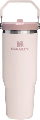 Stanley 1913 Flip Straw Tumbler Waterfles med Stroh 0.89L - Roskvartz | Häller kallt i över 12 timmar - Stållig Stål Vattenkann