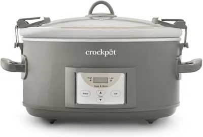 Crockpot® 7-Quart Grey Programmable Slow Cooker