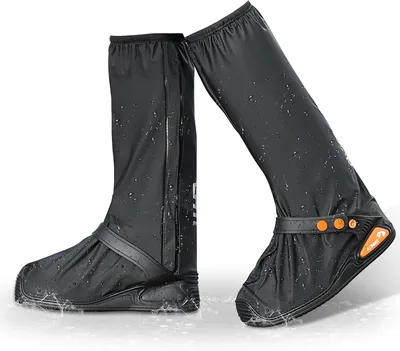 Cubiertas De Zapatos NUOWEI Impermeables Reutilizables con Tira Reflectante y Cremalleras, Protector De Zapatillas para Deportes al Aire Libre, 5% de Descuento