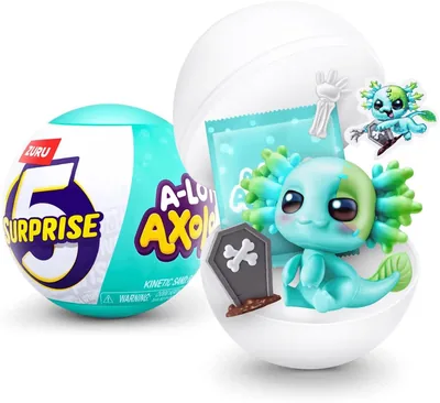 Axolotl Toy Collection - 5 Mini Figures in Capsule