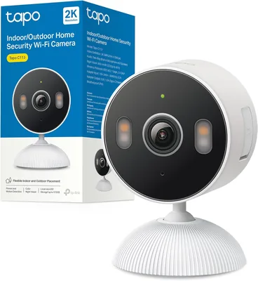 Cámara Inteligente Tapo C113 2K 3MP | Interior/Exterior IP65, Detección AI, Visión Nocturna en Color, Audio de Dos vías, Almacenamiento Local/Nube