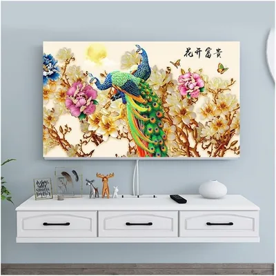 WUJIHE TV Cover Dust Cover Cover Towel 43 Inch 55 Inch 65 Inch 70 Inch 80 Inch 85 Inch Household Han