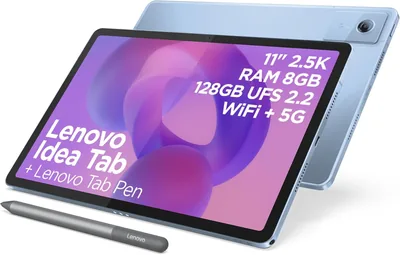 Lenovo Idea Tab Tablet 11" 2.5K IPS, 8GB RAM, 128GB, WiFi + 5G, Pen Inclusa, 17% di Sconto