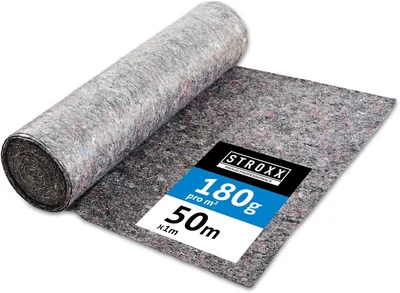 STROXX Malerfleck 1 x 50 m mit 180 g/m² - Profi-Qualität Deckenfleck mit PE Anti-Rutsch Beschichtung - Extra Stark