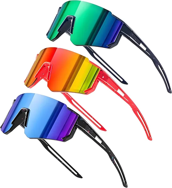 Kids Sunglasses for Boys Girls, UV400 Protection Goggles Youth Sports Sunglasses for Baseball Cycling Climbing