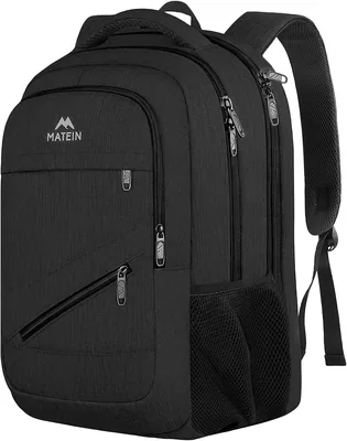 Matein Herren Laptoptasche 17 Zoll Schul-Rucksack Groß | Anti-Diebstahl Arbeitsrucksack TSA Schulrucksack