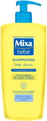 Shampoing Mixa Baby très doux pour cuir chevelu, 750 ml | Mousse crémeuse, facilite le démêlage, ne piqué pas les yeux, derm