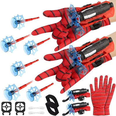 Lanzador de Arañas LUHI 2PCS, Juguete Catapulta con Ventosa