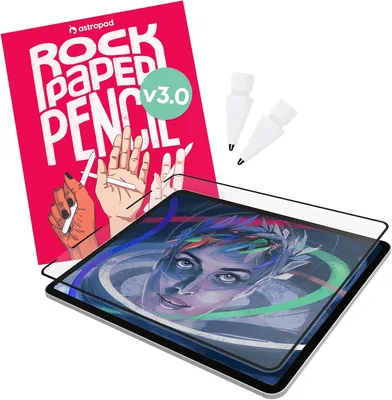 Astropad Rock Paper Pencil v3.0 Screen Protector for iPad Pro 13" (M4, M5) & iPad Air 13" + 2 Apple Pencil - Best Deal