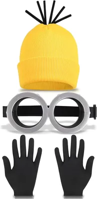 Halloween Goggles Beanie Dress Suspenders Gloves Costume Accessories Best Deal