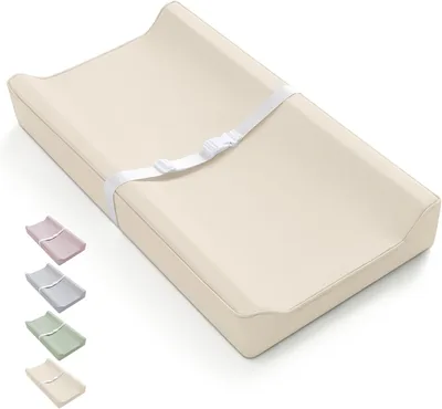 Blissful Diary Vegan Leather Diaper Changing Pad - Waterproof & Wipe-Clean, Standard Size