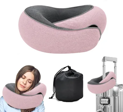 WEERSHUN Travel Pillow 16% Off: Memory Foam Neck Support for Airplanes