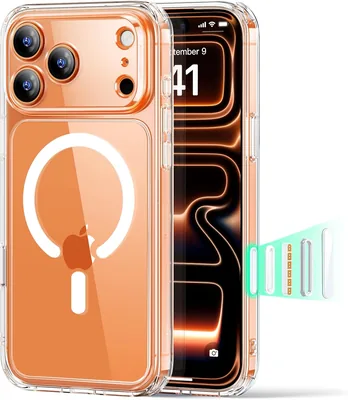 Coque ESR pour iPhone 17 Pro Max Contrôle Caméra, Transparent | Anti-jaunissement, Ultra Fine, Protection 3X Militaire, Magnétique - Meilleur Prix