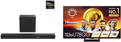 Hisense 55U78QG 55" 4K Smart LED TV + Soundbar Deal