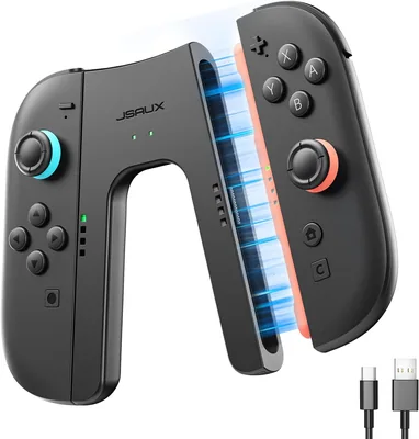 JSAUX 充電グリップ（Switch 2/JoyCon 2対応） - 19%オフ - ゲームしながら充電