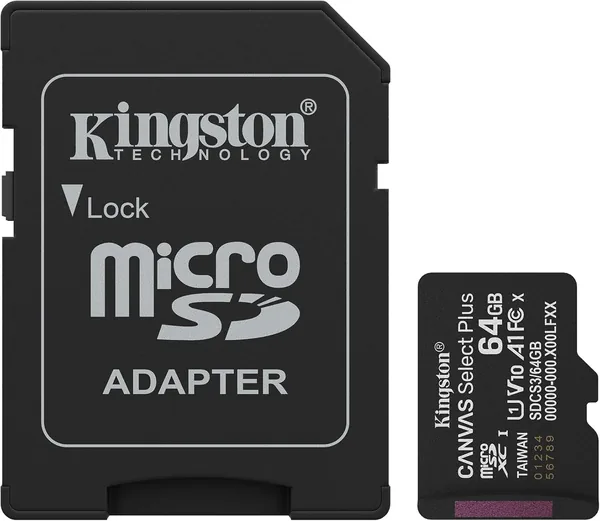 Kingston Canvas Select Plus microSD memory card 64GB