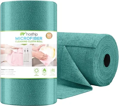 HASTHIP® 50-Count Microfiber Cleaning Cloth Roll Kitchen Absorbent Discount