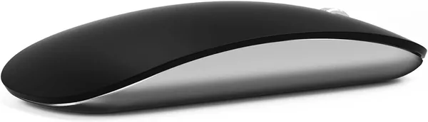 Silent Tri-Mode Wireless Mouse (Dual Bluetooth 5.1 + 2.4 GHz) with USB Receiver for Laptop/iPad/PC/Mac