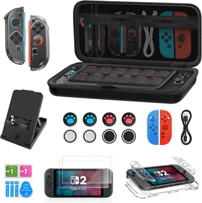 Estojo de Transporte para Nintendo Switch 2 (2025) (25IN1) - Melhor Preço