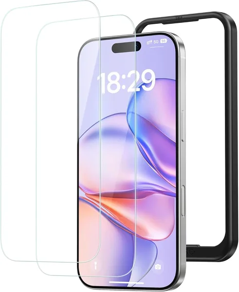 NIMASO DSP25F1698 Glass Film Protective Screen for iPhone 17 Tempered Glass Shockproof High Transmittance Anti-Fingerprint Easy Apply Compatible
