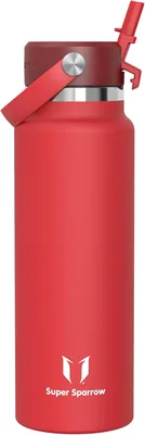 Super Sparrow SwivelSip Bottiglia Termica in Acciaio Inossidabile - 500 ml/750 ml/1.2 L - BPA-Free