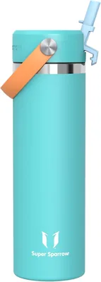 Sparrow Insulated Water Bottle - 750ml - Wide Mouth Metal Bottles - SwivelSip Flask with Straw Lid -