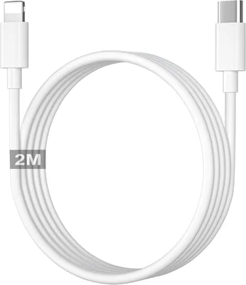 Câble Lightning 2M [Apple MFi Certifié], USB C vers Lightning - Charge Rapide iPhone