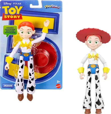 Boneca Jessie Toy Story Disney Pixar Mattel - 18 cm com Articulações Móveis - Brincadeiras Criativas