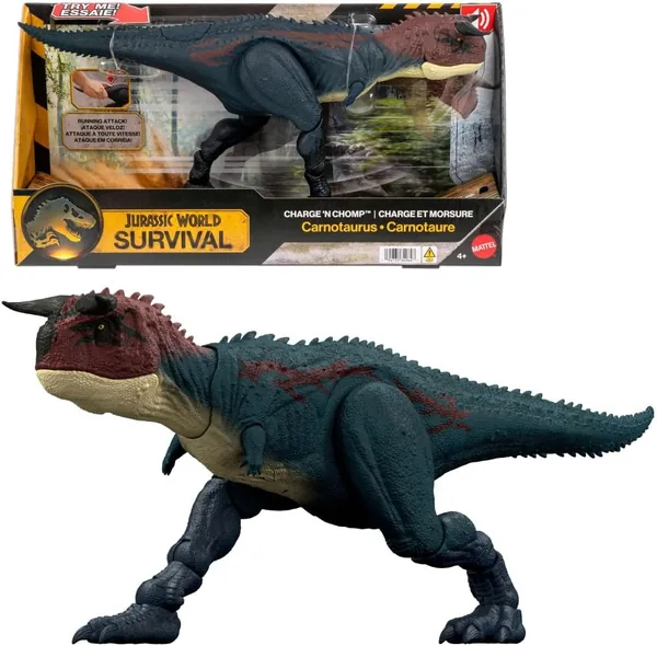 Jurassic World JKG85 Charge N Chomp Carnotaurus Action Figure