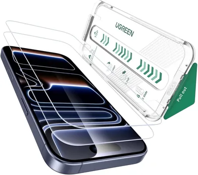 Protector de Pantalla UGREEN para iPhone 18 Pro MAX/17 Pro Max de 6.9 Pulgadas | Cristal HD Clear con Instalación Sin Polvo