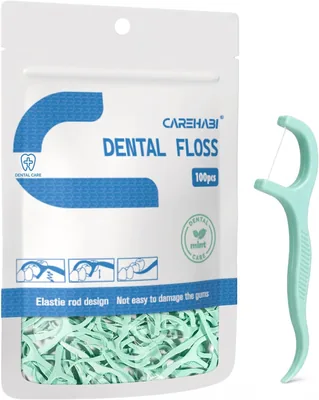 Carehabi Dental Floss Bows - 100 Pieces