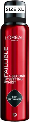 Spray fissatore L'Oréal Paris Infaillible, per tutti i tipi di pelle, spray per fissare il trucco, lunga durata, finitura naturale, leggero