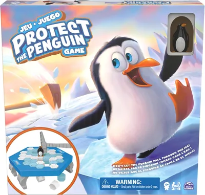 Spin Master Games, Protege al Pingüino - Juego de Mesa Estratégico y de Suerte para Niños