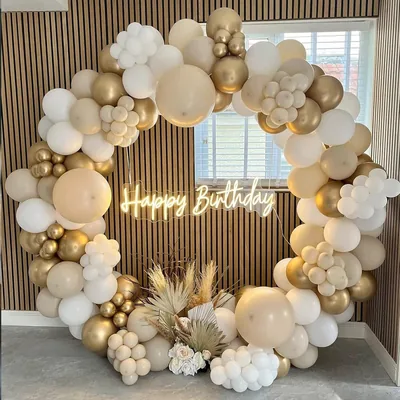White Sand Balloons Garland Arch Kit 163PCS