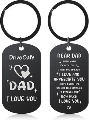 Black Dad Keychain Best Deal