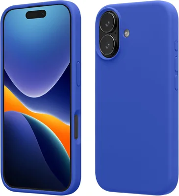 Étui kwmobile Compatible avec Apple iPhone 17 - Coque de protection en silicone souple - Bleu Baltique