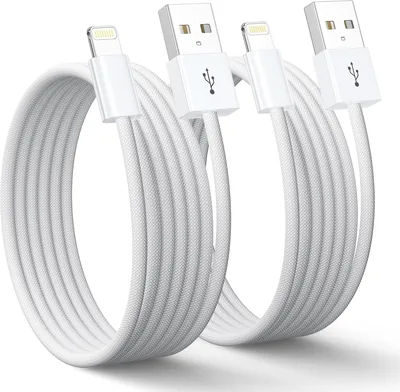 iPhone Ladrare Kabel Originell Lightning Kabel 2 Pack 1 m, MFi Certifierad | iPhone Fast Charging Cable USB Till Lightning