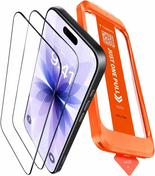 TORRAS GlassGo Ultra Tempered Glass Screen Protector for iPhone 17 (6.3 )