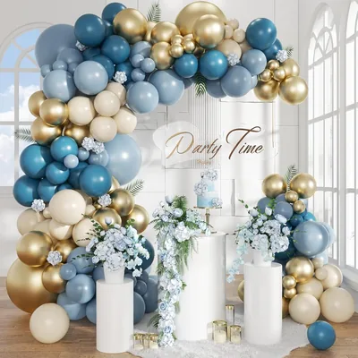 Dusty Blue Balloons Garland Kit 43% Off