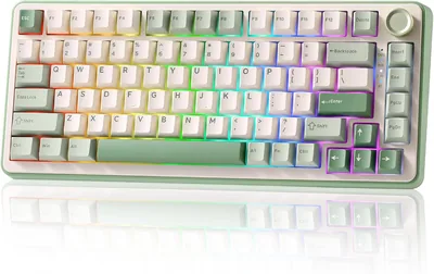 YUNZII B75 PRO Matcha Green Wireless Mechanical Keyboard 19% Off