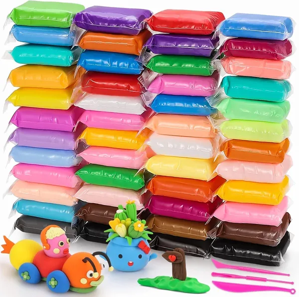 48 Colours Air Dry Clay Set for Kids