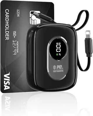 CHCCUL Power Bank 10000mAh - Fast Charging & Built-in Light
