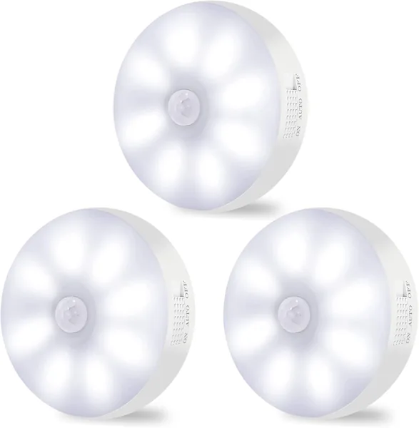 Motion Sensor Lights Indoor Rechargeable Wireless Wall Light LED Stair Night Lights Lamps