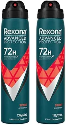 Rexona Men Advanced Protection Sport Antiperspirant Deodorant Spray, 220 ml (Packaging May Vary) (Pa