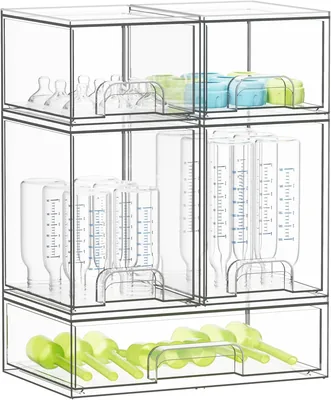 SpaceAid Bottle Storage Organizer, Acrylic Bottles