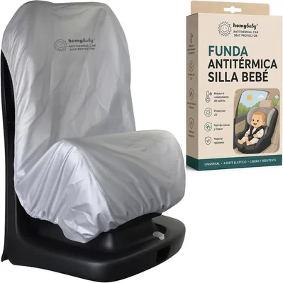HOMYBABY® Universal Anti-Thermal Tapiz para Asiento de Coche - Protección UV contra el Sol - Reduce el Calor hasta 25°C - Ajustable para Grupos 0 1 2 (6% de Descuento)