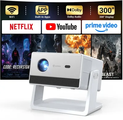 HAPPRUN 1500 ANSI Portable Projector 27% Off